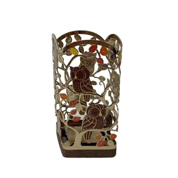 Bath & Body Works Fall Owl Tree Branches Leaves Foaming Soap Holder - Picture 2 of 5
